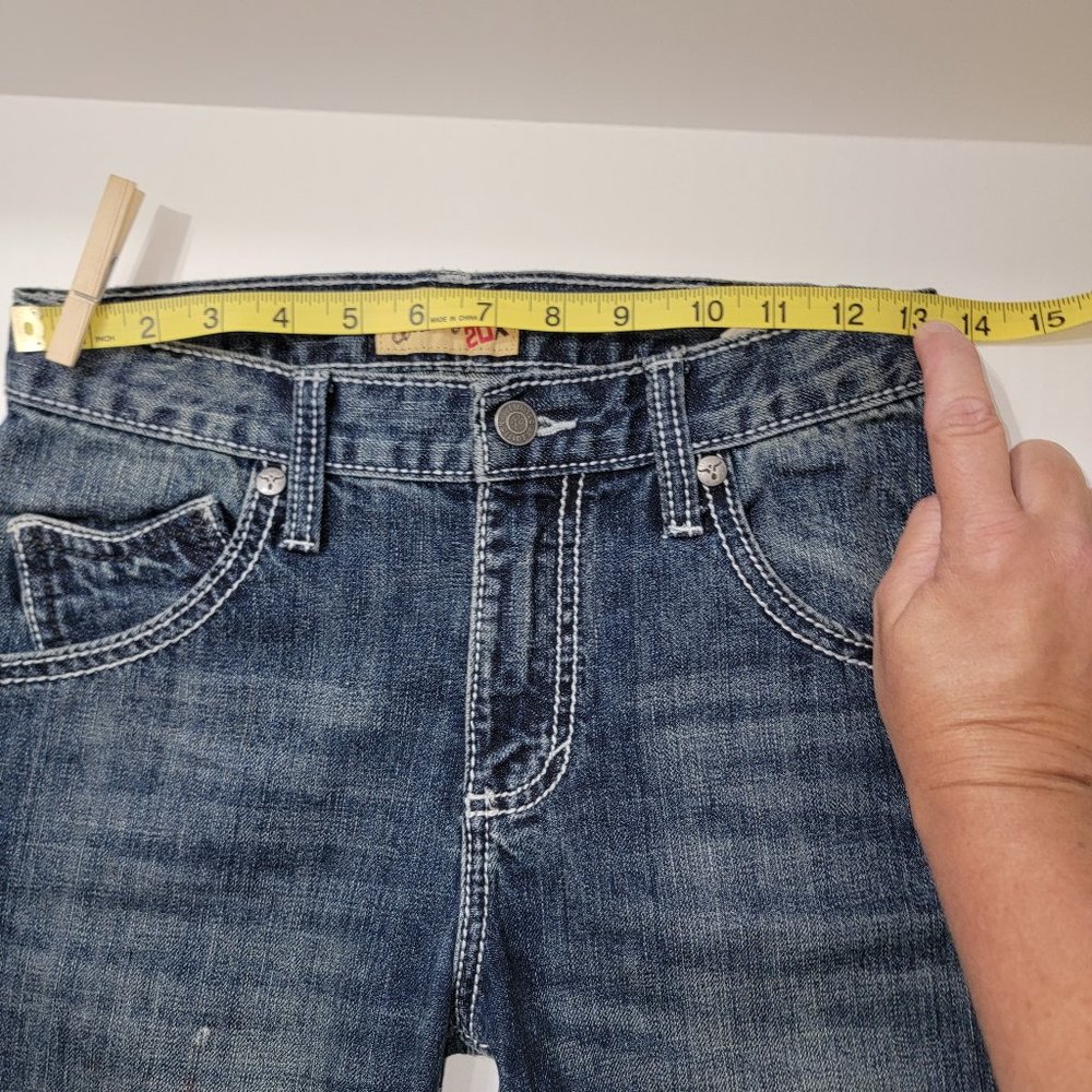 Boy's Size 12 regular boot cut  20X Denim blue jeans